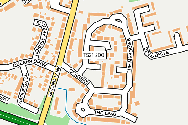 TS21 2DQ map - OS OpenMap – Local (Ordnance Survey)