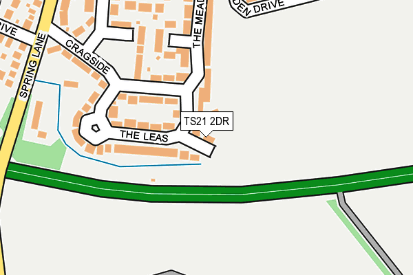 TS21 2DR map - OS OpenMap – Local (Ordnance Survey)