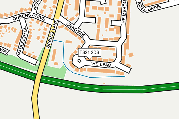 TS21 2DS map - OS OpenMap – Local (Ordnance Survey)