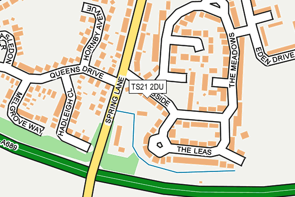 TS21 2DU map - OS OpenMap – Local (Ordnance Survey)