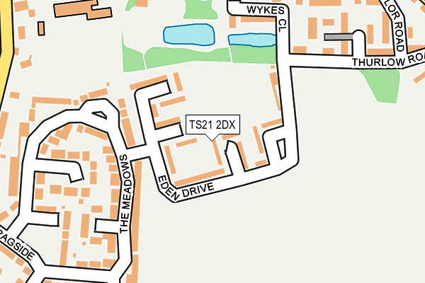 TS21 2DX map - OS OpenMap – Local (Ordnance Survey)