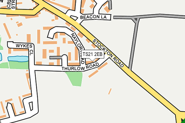 TS21 2EB map - OS OpenMap – Local (Ordnance Survey)