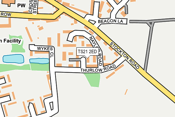 TS21 2ED map - OS OpenMap – Local (Ordnance Survey)