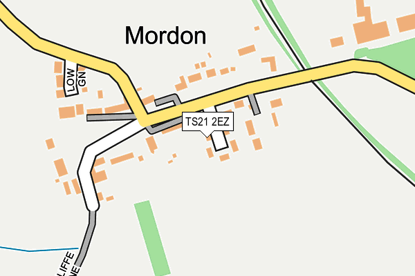 TS21 2EZ map - OS OpenMap – Local (Ordnance Survey)