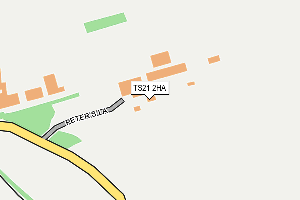 TS21 2HA map - OS OpenMap – Local (Ordnance Survey)