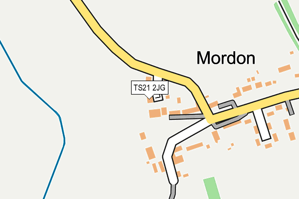 TS21 2JG map - OS OpenMap – Local (Ordnance Survey)