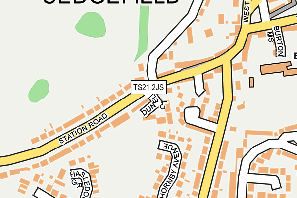 TS21 2JS map - OS OpenMap – Local (Ordnance Survey)