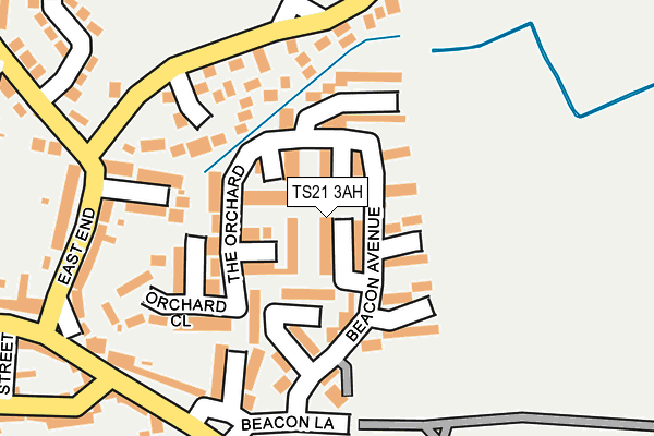 TS21 3AH map - OS OpenMap – Local (Ordnance Survey)