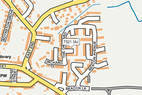 TS21 3AJ map - OS OpenMap – Local (Ordnance Survey)