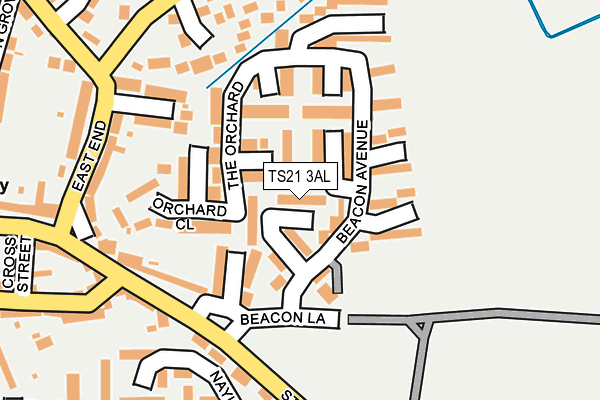 TS21 3AL map - OS OpenMap – Local (Ordnance Survey)