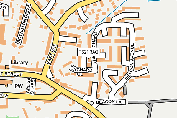 TS21 3AQ map - OS OpenMap – Local (Ordnance Survey)