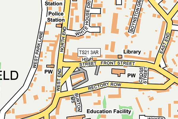 Map of EAST DURHAM SOLUTIONS LIMITED at local scale