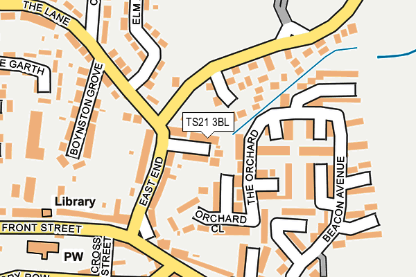 TS21 3BL map - OS OpenMap – Local (Ordnance Survey)