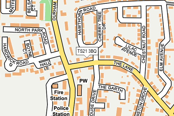 TS21 3BQ map - OS OpenMap – Local (Ordnance Survey)