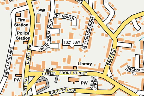 TS21 3BW map - OS OpenMap – Local (Ordnance Survey)