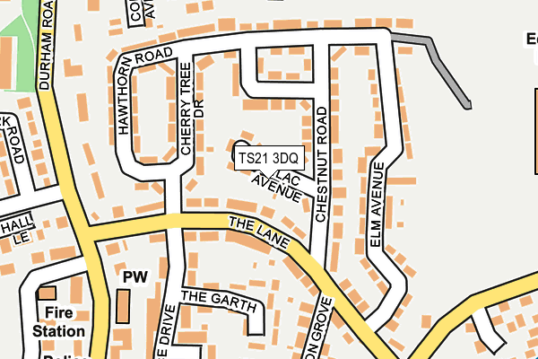 TS21 3DQ map - OS OpenMap – Local (Ordnance Survey)