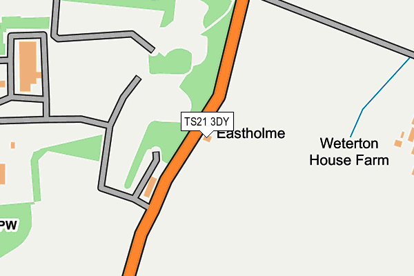 TS21 3DY map - OS OpenMap – Local (Ordnance Survey)