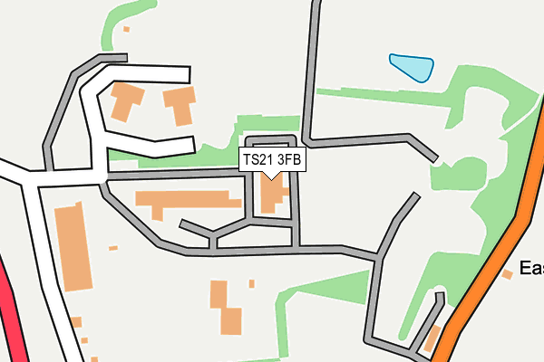 TS21 3FB map - OS OpenMap – Local (Ordnance Survey)