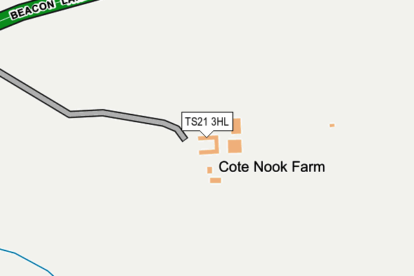 TS21 3HL map - OS OpenMap – Local (Ordnance Survey)
