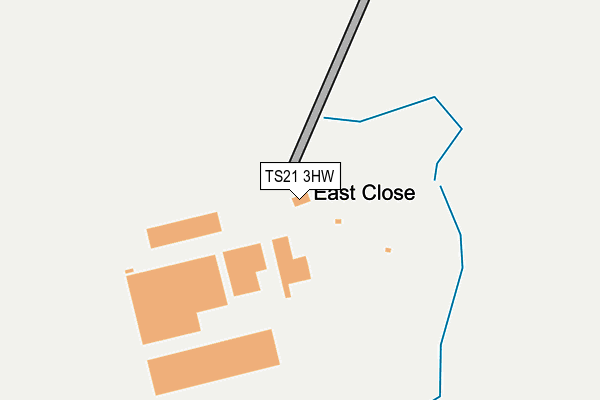 TS21 3HW map - OS OpenMap – Local (Ordnance Survey)
