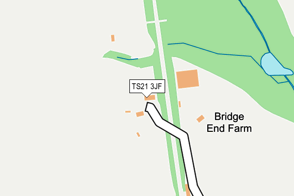 TS21 3JF map - OS OpenMap – Local (Ordnance Survey)