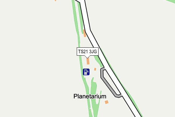 TS21 3JG map - OS OpenMap – Local (Ordnance Survey)