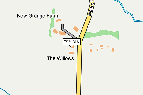TS21 3LA map - OS OpenMap – Local (Ordnance Survey)