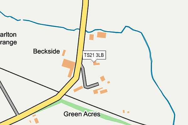 TS21 3LB map - OS OpenMap – Local (Ordnance Survey)
