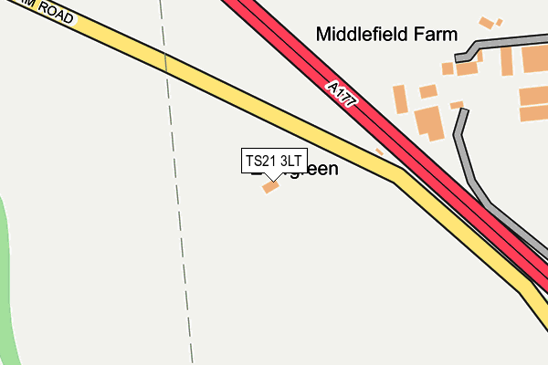 TS21 3LT map - OS OpenMap – Local (Ordnance Survey)