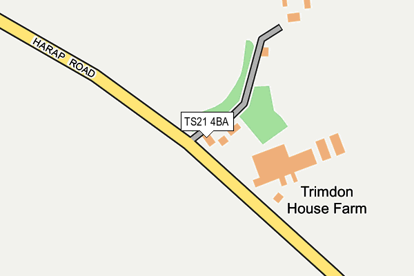 TS21 4BA map - OS OpenMap – Local (Ordnance Survey)