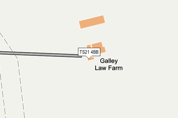 TS21 4BB map - OS OpenMap – Local (Ordnance Survey)