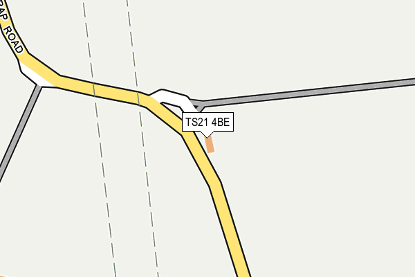 TS21 4BE map - OS OpenMap – Local (Ordnance Survey)