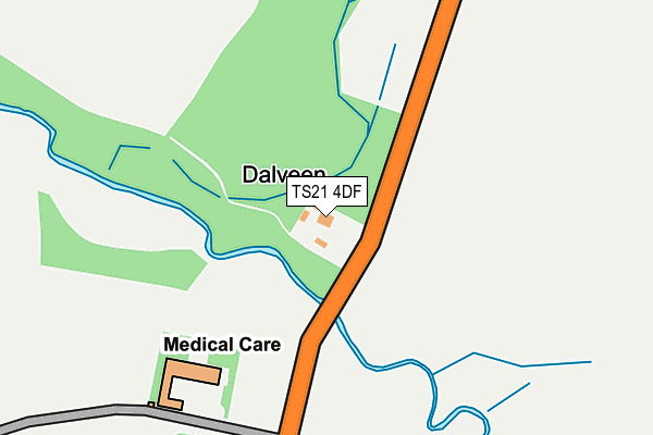 TS21 4DF map - OS OpenMap – Local (Ordnance Survey)