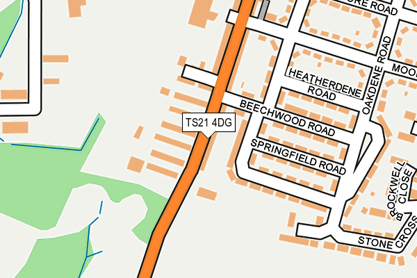 TS21 4DG map - OS OpenMap – Local (Ordnance Survey)