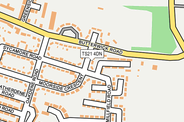 TS21 4DN map - OS OpenMap – Local (Ordnance Survey)
