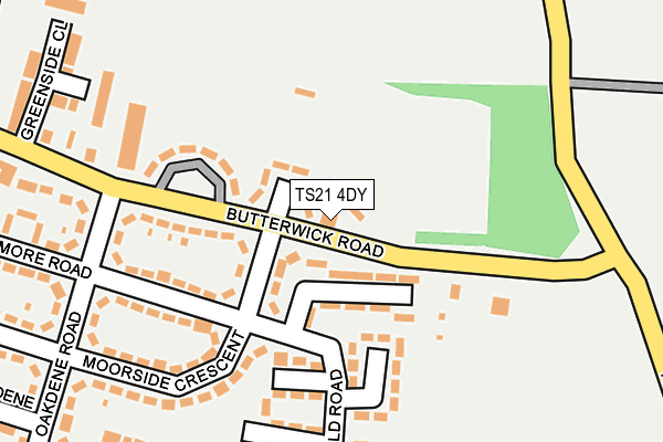 TS21 4DY map - OS OpenMap – Local (Ordnance Survey)