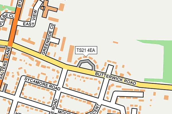 TS21 4EA map - OS OpenMap – Local (Ordnance Survey)