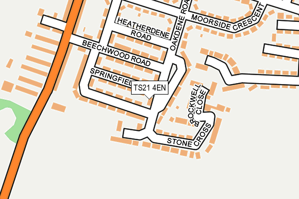 TS21 4EN map - OS OpenMap – Local (Ordnance Survey)