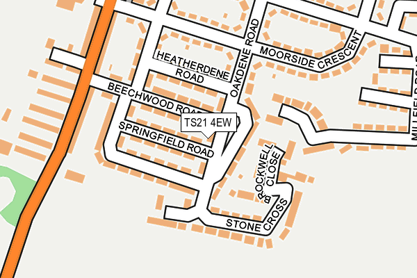 TS21 4EW map - OS OpenMap – Local (Ordnance Survey)