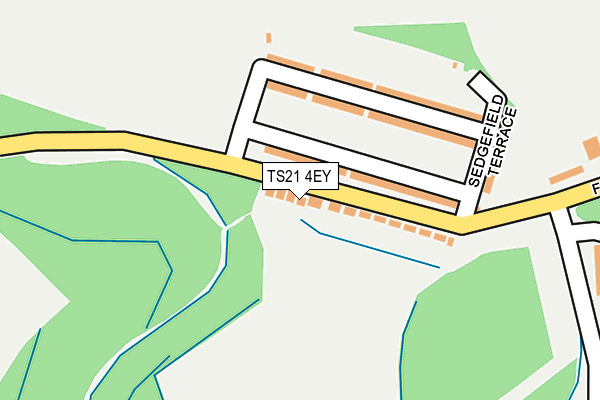 TS21 4EY map - OS OpenMap – Local (Ordnance Survey)