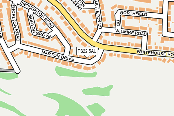 TS22 5AU map - OS OpenMap – Local (Ordnance Survey)