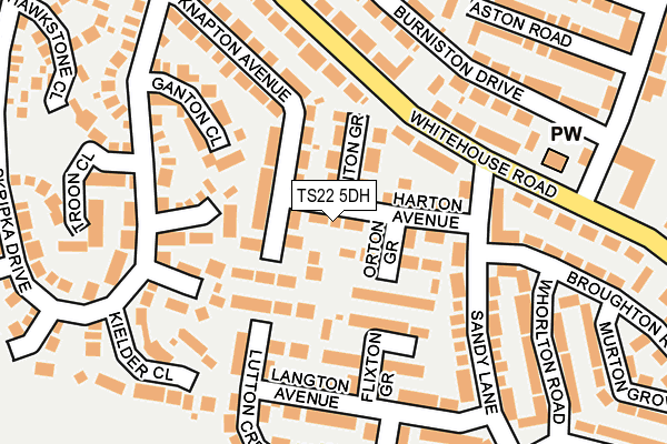 TS22 5DH map - OS OpenMap – Local (Ordnance Survey)