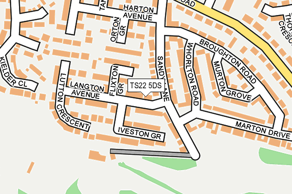 TS22 5DS map - OS OpenMap – Local (Ordnance Survey)