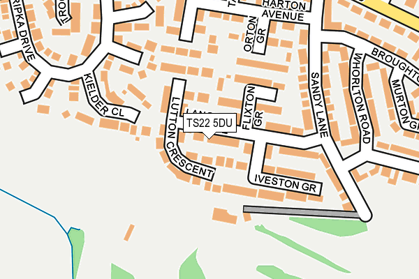 TS22 5DU map - OS OpenMap – Local (Ordnance Survey)