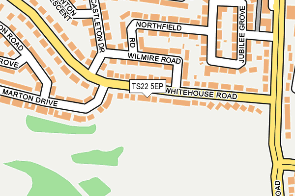 TS22 5EP map - OS OpenMap – Local (Ordnance Survey)