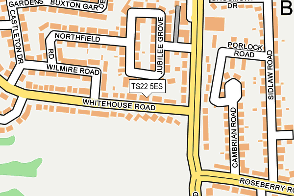 TS22 5ES map - OS OpenMap – Local (Ordnance Survey)