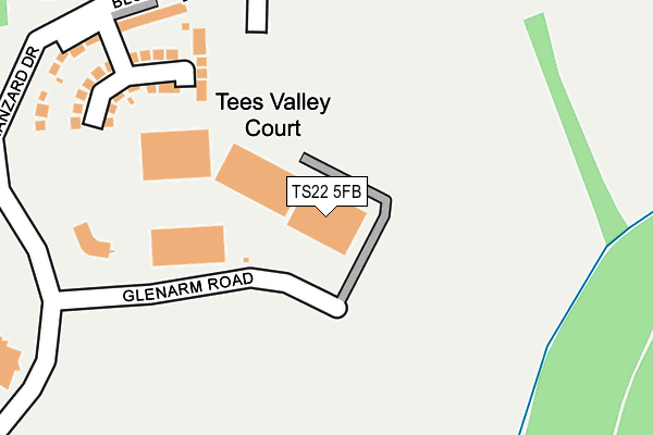 TS22 5FB map - OS OpenMap – Local (Ordnance Survey)