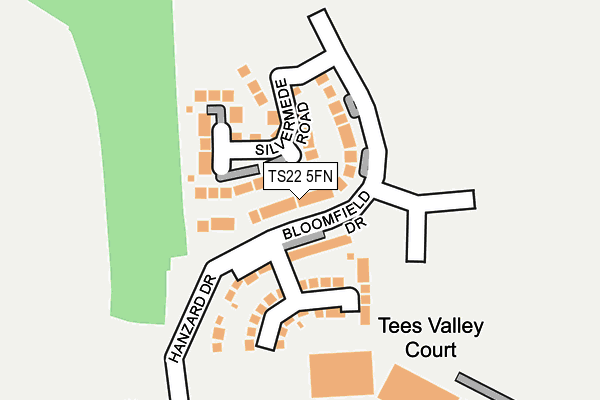 TS22 5FN map - OS OpenMap – Local (Ordnance Survey)
