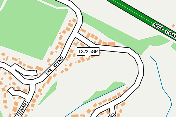 TS22 5GP map - OS OpenMap – Local (Ordnance Survey)