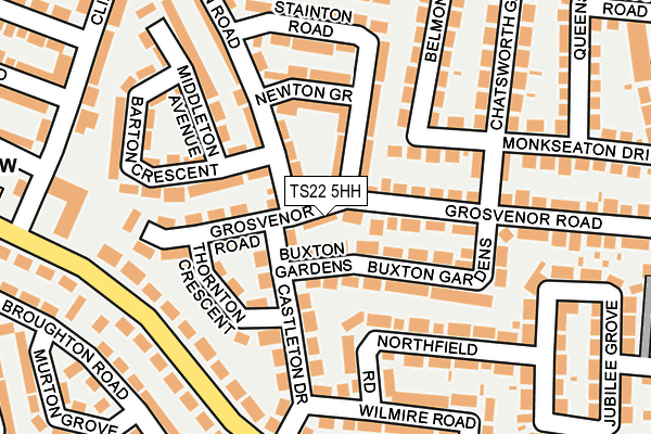 TS22 5HH map - OS OpenMap – Local (Ordnance Survey)